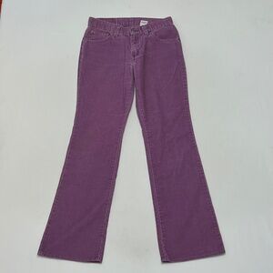 Vintage Levi’s 517 Purple Corduroy Boot Cut Pants Slim Fit Mid Rise Jeans Sz 7